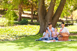 Family spending time at park. - How to Leave Your Corporate Job and Spend More Time with Family