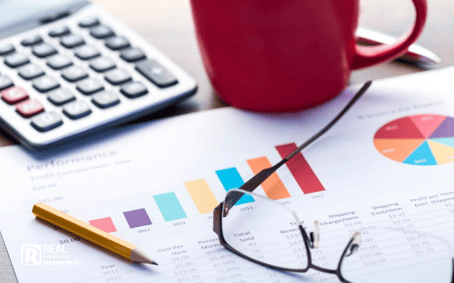 Business growth chart on table Business growth chart on table