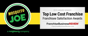 Mosquito Joe Named a 2019 Top Low-Cost Franchise by Franchise Business Review