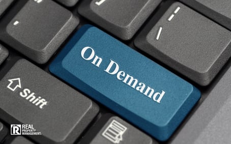 Close up of keyboard button saying 'On Demand'