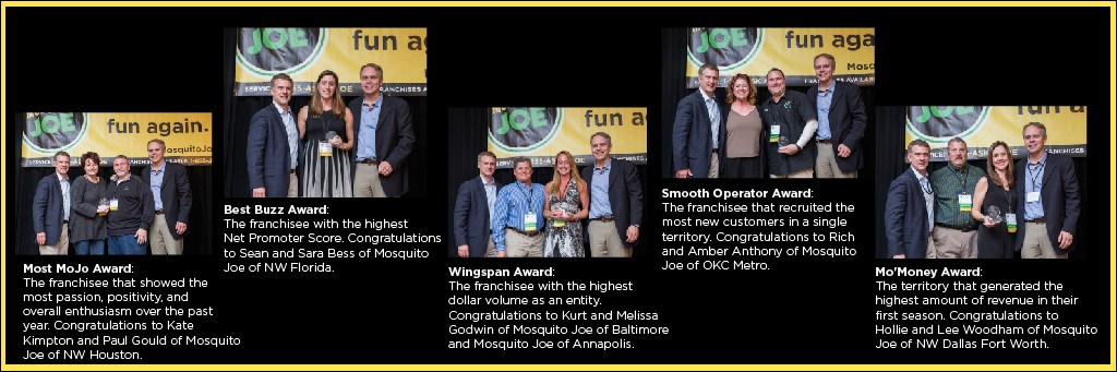 Mosquito Joe Annual Convention Award Winners