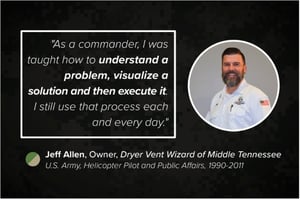 Business.com Features Tennessee Dryer Vent Wizard Army Veteran