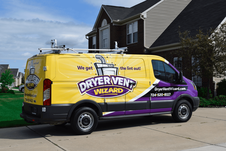 Featured image: Dryer Vent Wizard truck outside a home. - Want to Work from Home? Start by Making Homes Safer | DVW Franchise