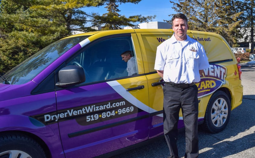 Dryer Vent Wizard franchise owner Tom Griffin