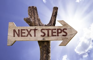 Featured image: bigstock-Next-Steps-wooden-sign-on-a-be-756144821.jpg - 4 Ways to Focus on Goal Setting - and Get the Results You Want