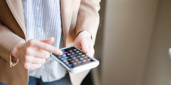person holding phone